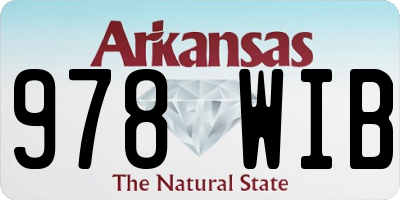 AR license plate 978WIB