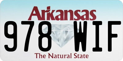 AR license plate 978WIF