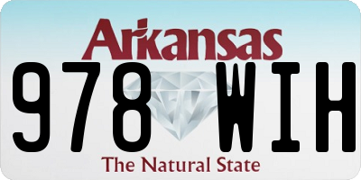 AR license plate 978WIH