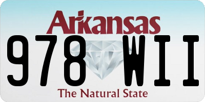 AR license plate 978WII