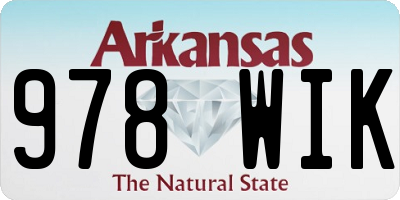 AR license plate 978WIK
