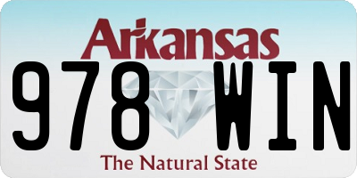 AR license plate 978WIN