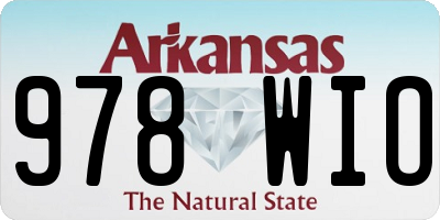 AR license plate 978WIO