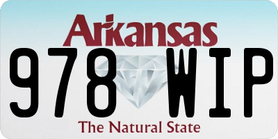 AR license plate 978WIP