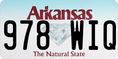 AR license plate 978WIQ