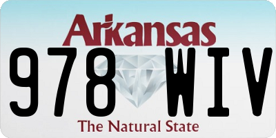 AR license plate 978WIV