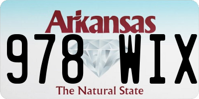 AR license plate 978WIX