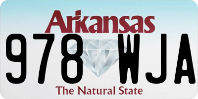 AR license plate 978WJA