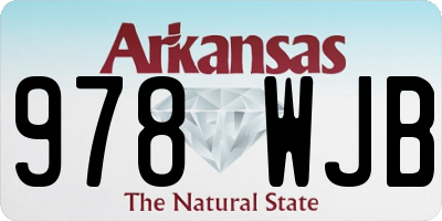 AR license plate 978WJB
