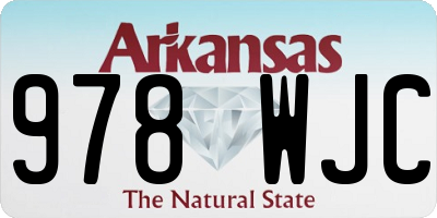 AR license plate 978WJC