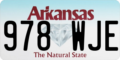 AR license plate 978WJE