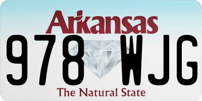 AR license plate 978WJG