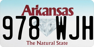 AR license plate 978WJH