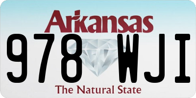 AR license plate 978WJI