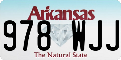 AR license plate 978WJJ