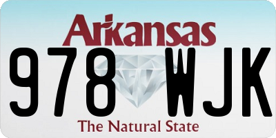 AR license plate 978WJK