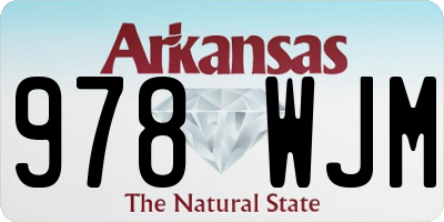 AR license plate 978WJM