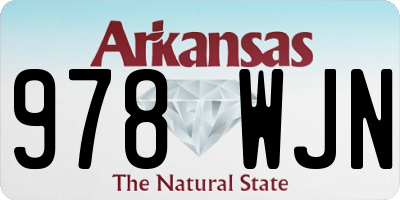 AR license plate 978WJN