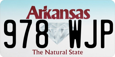 AR license plate 978WJP