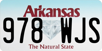 AR license plate 978WJS