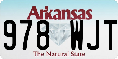 AR license plate 978WJT