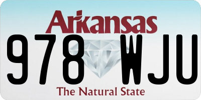 AR license plate 978WJU