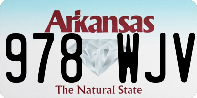 AR license plate 978WJV