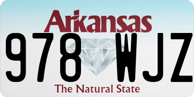 AR license plate 978WJZ