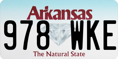 AR license plate 978WKE