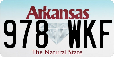AR license plate 978WKF