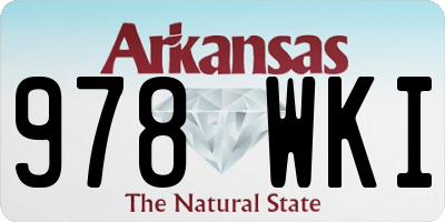 AR license plate 978WKI