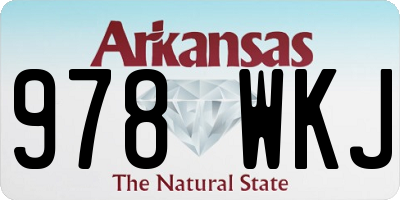 AR license plate 978WKJ