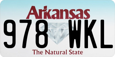 AR license plate 978WKL