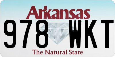 AR license plate 978WKT