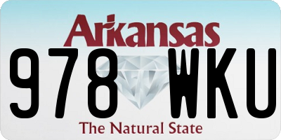 AR license plate 978WKU