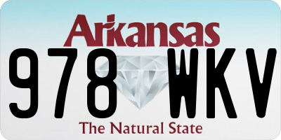 AR license plate 978WKV