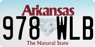 AR license plate 978WLB