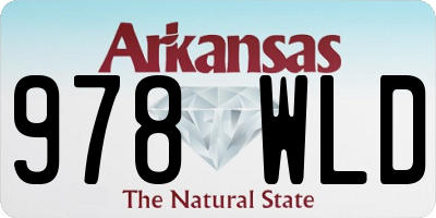 AR license plate 978WLD