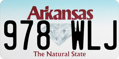 AR license plate 978WLJ