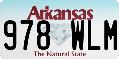 AR license plate 978WLM