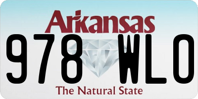 AR license plate 978WLO