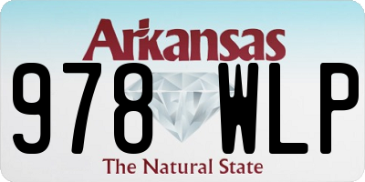 AR license plate 978WLP