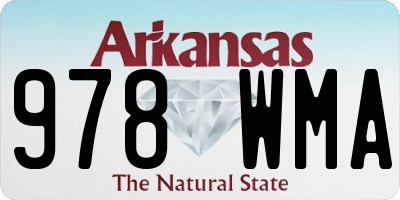 AR license plate 978WMA