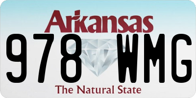 AR license plate 978WMG