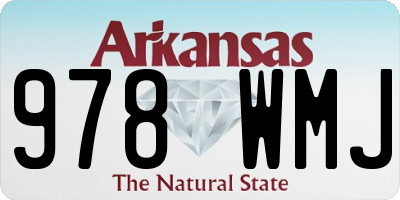 AR license plate 978WMJ