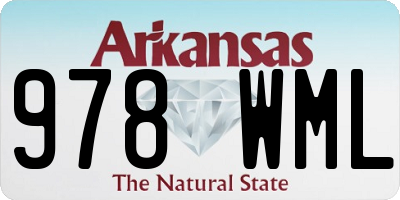 AR license plate 978WML