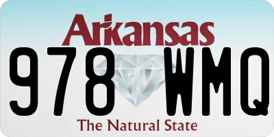 AR license plate 978WMQ