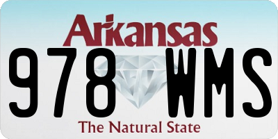 AR license plate 978WMS