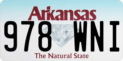 AR license plate 978WNI
