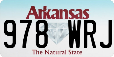 AR license plate 978WRJ